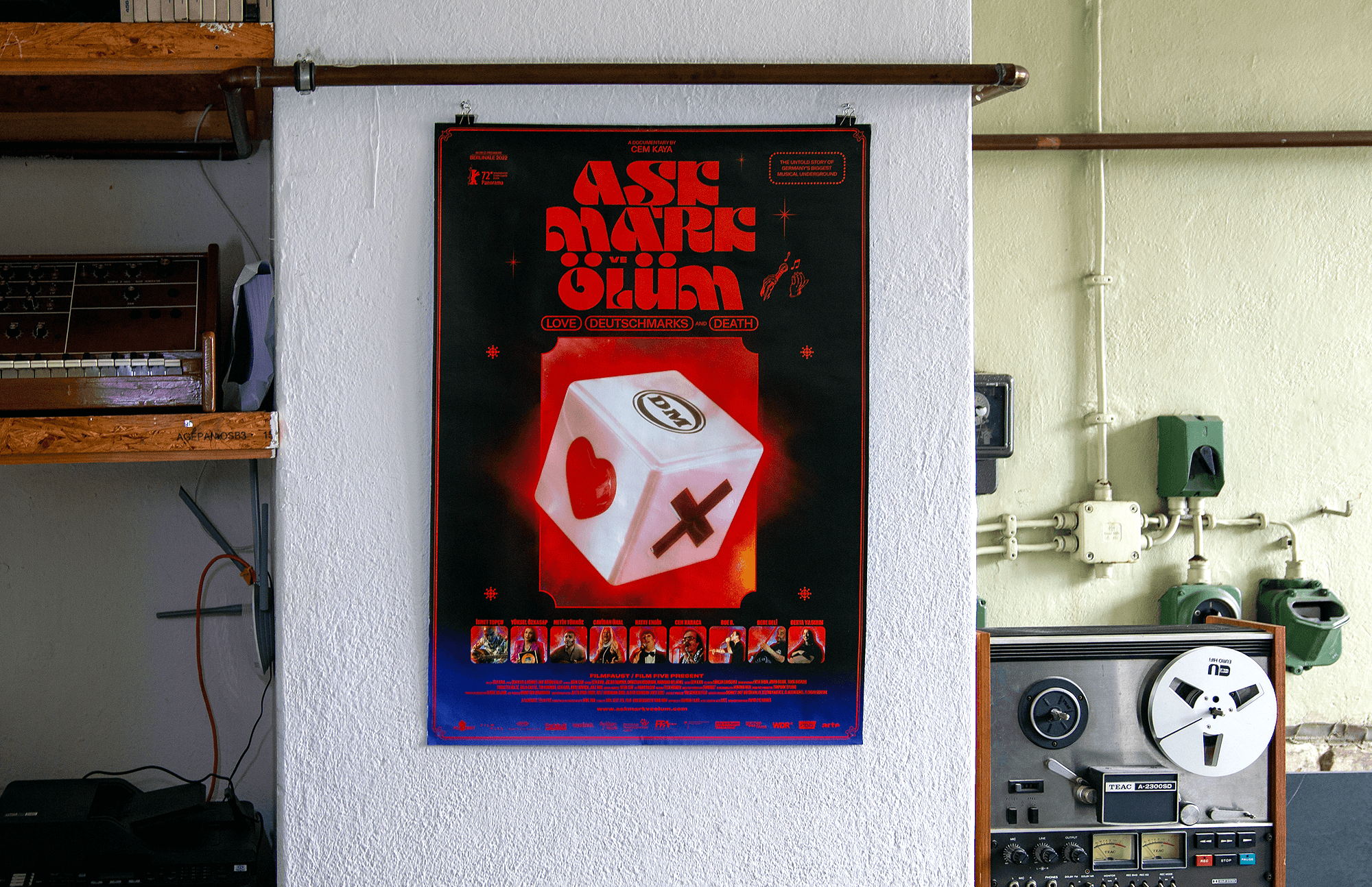 title:AŞK, MARK VE ÖLÜM (BERLINALE VERSION) [Film] description:Poster design. year:2022
