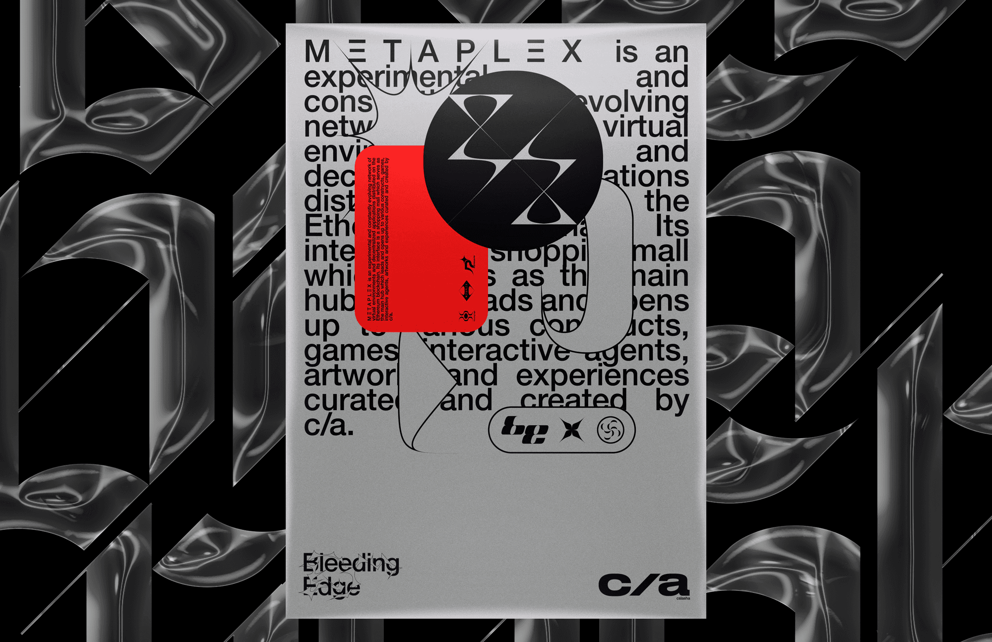 title:C SLASH A — BLEEDING EDGE EP [digital release] description:Album cover design. year:2019