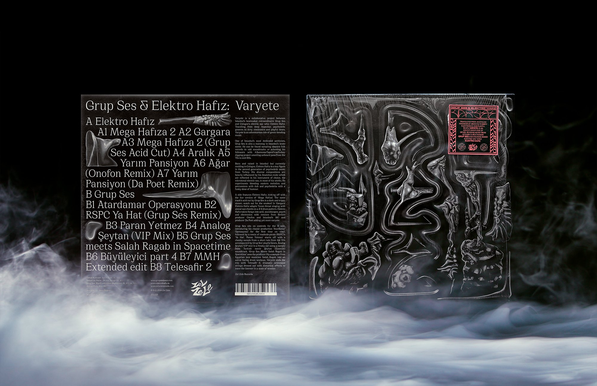 title:GRUP SES & ELEKTRO HAFIZ — VARYETE [12” LP] description:Album cover design. year:2019
