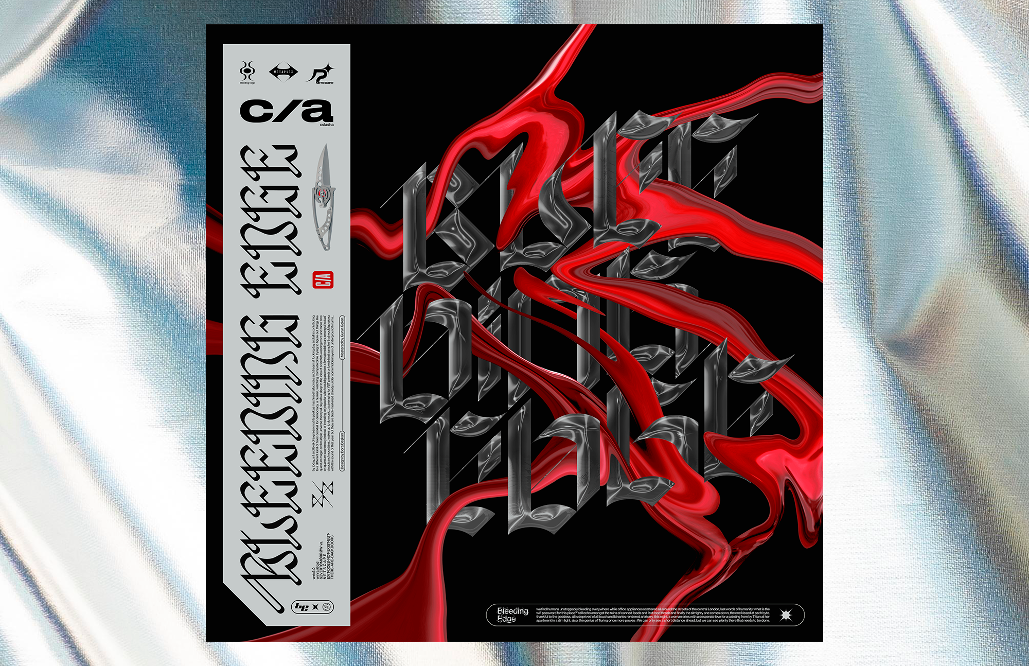 title:C SLASH A — BLEEDING EDGE EP [digital release] description:Album cover design. year:2019