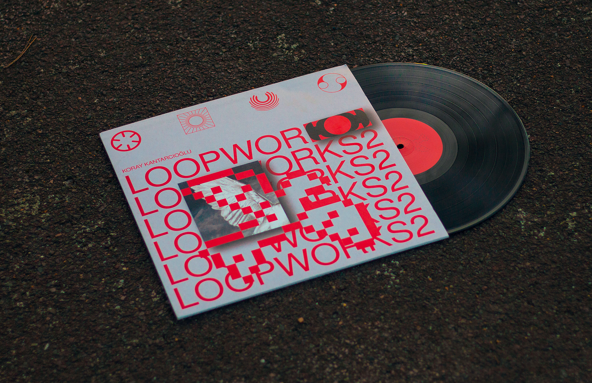 title:KORAY KANTARCIOGLU — LOOPWORKS 2 [12” LP] description:Album cover design. year:2022